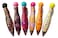 JC1927 6 Pack Fat Pen Big Grip Colorful Pen Cute Ballpoint Pens Blue Ink 05 mm Medium Point Novelty Pens Gift Clip Pens Set For Smooth Writing