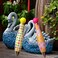 JC1927 6 Pack Fat Pen Big Grip Colorful Pen Cute Ballpoint Pens Blue Ink 05 mm Medium Point Novelty Pens Gift Clip Pens Set For Smooth Writing