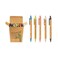 jinfusi Wheat Straw Pens30 PackEco Friendly Cork and Recycled Ballpoint Writing Black Ink Sustainable Products Set Pens or Journaling