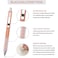 Linbsunne Ballpoint Pens Black Medium Point 1mm Pen with Super Soft Grip Ball Point Pen for Men Women Retractable Pens silver12 pcs