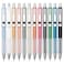 Linbsunne Ballpoint Pens Black Medium Point 1mm Pen with Super Soft Grip Ball Point Pen for Men Women Retractable Pens silver12 pcs