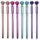 Maydahui 12 PCS Big Diamond Gel Pen Crystal Bling Pens Black Ink for Girls School Office Supplies