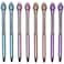 Maydahui 12 PCS Pineapple Crystal Bling Ballpoint Pen Retractable Fruit Gem Quicksand Pens Black Ink for Girls School Office Supplies