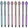 Maydahui 12 PCS Pineapple Crystal Bling Ballpoint Pen Retractable Fruit Gem Quicksand Pens Black Ink for Girls School Office Supplies