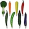 Maydahui 8 PCS Vegetables Shaped Ballpoint Pens Artificial Corn Red Pepper Carrot Eggplant Cucumber Green Pepper Chinese Cabbage Kidney Bean Pen for Students Women Homemaker