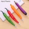 Maydahui 8 PCS Vegetables Shaped Ballpoint Pens Artificial Corn Red Pepper Carrot Eggplant Cucumber Green Pepper Chinese Cabbage Kidney Bean Pen for Students Women Homemaker