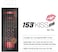 Monami 153 Monami Ballpoint Pen Gift Set of 5153 KISS Edition 05mm Black