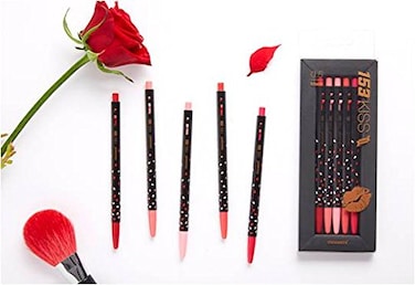 Monami 153 Monami Ballpoint Pen Gift Set of 5153 KISS Edition 05mm Black