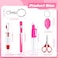 MotiMind 6 Pcs Nurse Pen Set Include Permanent Marker Pen Retractable Ballpoint Pen Keychain Clip Foldable Scissors Lights LED Flashlight Keychain for Nurse AccessoriesPink