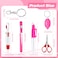 MotiMind 6 Pcs Nurse Pen Set Include Permanent Marker Pen Retractable Ballpoint Pen Keychain Clip Foldable Scissors Lights LED Flashlight Keychain for Nurse AccessoriesPink