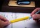 AIYIBEN Multiword 6 in 1 Multi Function Tool Ballpoint Pen with Ballpoint Ruler Screwdriver A Flat Head TouchScreen Pen Levelgauge 2PCS Yellow