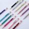 Oddmoal Fancy Metal Ballpoint Pens Floating Glitter Dynamic Liquid Sand Pen for Office Supplies Black Ink 12 CountMixed Color