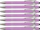 Express Pencils Pastel Rubberized Soft Touch Pastel Colors Ballpoint Pen with Stylus Tip a stylish premium metal pen black ink medium point Pastel Purple 7 Pack