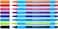 Schneider Slider Edge XB Extra Broad Ballpoint Pen 14 mm Light Blue Barrel Assorted Ink Colors Adjustable Case Stand of 8 Pens 152279