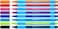 Schneider Slider Edge XB Extra Broad Ballpoint Pen 14 mm Light Blue Barrel Assorted Ink Colors Adjustable Case Stand of 8 Pens 152279