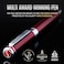 Scriveiner Deep Crimson Ballpoint Pen Stunning Red Lacquer Luxury Pen Chrome Finish Schmidt Black Refill Best Ball Pen Gift Set for Men Women Professional Executive Office Nice Designer Pen