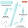 Shuttle Art Ballpoint Pens 15 Pack Pastel Retractable Black Ink Ball Point Pens Cute Pens 10mm Medium Point Quick Drying for Writing Journaling Taking Notes School Office Home