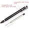 SMOOTHERPRO Solid Brass Bolt Action Pen Compatible with Fisher Space SPR Refill Weight Balanced for Tremor Parkinson Arthritic Signature Retro Black FSR010