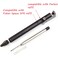 SMOOTHERPRO Solid Brass Bolt Action Pen Compatible with Fisher Space SPR Refill Weight Balanced for Tremor Parkinson Arthritic Signature Retro Black FSR010
