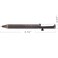 SMOOTHERPRO Solid Brass Bolt Action Pen Compatible with Fisher Space SPR Refill Weight Balanced for Tremor Parkinson Arthritic Signature Retro Black FSR010