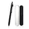 smttw 4 in1 MultiFunction Refillable Retractable Ballpoint Pen 05mm Mechanical Pencil Fine Point Black Metal Barrel BlackRedBlue Inks Multicolor Pen With Metal Gift Box