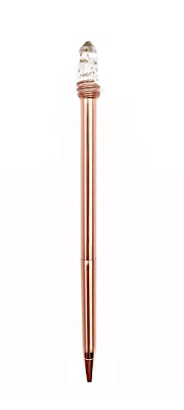 SNIFTY Snifty SPC001 Mystic Crystal Clear with Gold Flakes Fancy Pen