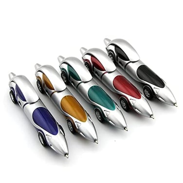 TAODAN 5PCS Car Ballpoint Pen Cartoon Cute Novelty Pen Size12x24cm Gift PenmulticolorInk color Blue