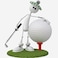 TIHOOD 25PCS Golf Ballpoint Pen Funny Sports Golfing Club Props Black Gel Ink for Students Coworkers Boss Office Dad