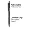 TRU RED TR59161 Ballpoint Gripped Retractable Pen Medium Point 10mm Black Dozen