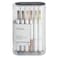 TUL BP3 Retractable Ballpoint Pens Medium Point 10 mm Pearl White Barrel Blue Ink 12 Count Pack of 1