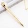 U Scinan 4 PCS Crown Top Ballpoint Pen Classic Metal Ballpoint Pen Office Supplies Gift Black Ink