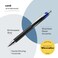 Uni-Ball uniball Jetstream RT Retractable Ballpoint Pen Medium Point 10mm Blue 3 Pack