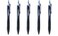 Uni-Ball Uniball New Jetstream Extra Fine ultra micro Point Retractable Roller Ball Pensrubber Grip Type 038mmblue Inkvalue Set of 5