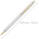 Unibene Slim Metallic Retractable Ballpoint Pens Carved Chrome Gold Nice Gift for Business Office Students Teachers Wedding Christmas Medium Point1 mm 6 PackBlack ink