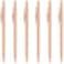Unibene Slim Metallic Retractable Ballpoint Pens Rose Gold Nice Gift for Wedding Business Office Students Teachers Christmas Medium Point1 mm 6 PackBlack ink