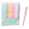 WY WENYUAN 12Pcs Ballpoint Pens Comfortable Writing Pastel Retractable Pretty Journaling Black Ink Medium Point 10 mm Gift Cute Office Supplies for Women