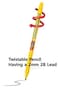 Xeno Slim Ball Point Pens Baby Mikey Black Color 038 mm Pack of 12 With twistable pencil