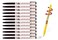 Xeno Slim Ball Point Pens Baby Mikey Black Color 038 mm Pack of 12 With twistable pencil