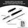 Zalantan Nice pensluxury pen with cacefancy pens Ballpoint Pen Smooth writing experience stylish design effortless writing executive penGift Box with 05mm Black 2 Extra Refill Black