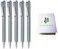 QULLITY ZEBRA bLen U 05mm Ballpoint Pen Blue Gray 5 Pack Sticky Notes Set