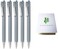 QULLITY ZEBRA bLen U 05mm Ballpoint Pen Blue Gray 5 Pack Sticky Notes Set