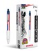 Zebra Pen ZGrip Retractable Ballpoint Pen 12Pack American Flag Barrel Black Ink Medium Point 10mm Soft Grip Stylish Patriotic Design Smooth Writing Pens 21775AMZ