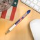 Zebra Pen ZGrip Retractable Ballpoint Pen 12Pack American Flag Barrel Black Ink Medium Point 10mm Soft Grip Stylish Patriotic Design Smooth Writing Pens 21775AMZ