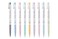 ZEESOON Xeno Slim Ball Point Pens 038mm Pack of 12 9 Color Mix Simple Pencil Pouch Additional
