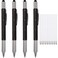 Zhanmai 4 Pcs Fathers Day Gift 6 in 1 Multitool Pen with Ruler Level Screwdriver Stylus and 10 Ink Refills Multi Tool Ballpoint Pen Gadgets Anniversary Birthday Gift for Dad Men Husband AdultBlack