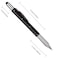 Zhanmai 4 Pcs Fathers Day Gift 6 in 1 Multitool Pen with Ruler Level Screwdriver Stylus and 10 Ink Refills Multi Tool Ballpoint Pen Gadgets Anniversary Birthday Gift for Dad Men Husband AdultBlack