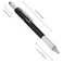 Zhanmai 4 Pcs Fathers Day Gift 6 in 1 Multitool Pen with Ruler Level Screwdriver Stylus and 10 Ink Refills Multi Tool Ballpoint Pen Gadgets Birthday Gift for Dad Men Husband AdultBlack Silver