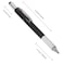 Zhanmai 4 Pcs Fathers Day Gift 6 in 1 Multitool Pen with Ruler Level Screwdriver Stylus and 10 Ink Refills Multi Tool Ballpoint Pen Gadgets Birthday Gift for Dad Men Husband AdultBlack Silver