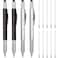 Zhanmai 4 Pcs Fathers Day Gift 6 in 1 Multitool Pen with Ruler Level Screwdriver Stylus and 10 Ink Refills Multi Tool Ballpoint Pen Gadgets Birthday Gift for Dad Men Husband AdultBlack Silver