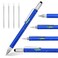Cutier Cool Pen Gifts for Men 6in1 Multi Tool Tech Pen Gadget for Him Fun Gift for Christmas Fathers Day Valentines or Birthdays 6 IN 1 Blue
